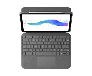 Logitech Folio Touch - Tastatur und Foliohülle - mit...