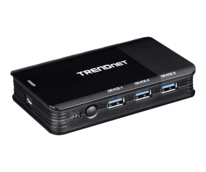 Trendnet TK -U404 - HUB - 4 x USB 3.1 (for PCs) + 4 x USB 3.1 (for devices)