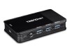 TRENDnet TK-U404 - Hub - 4 x USB 3.1 (für PCs) + 4 x USB 3.1 (für Geräte)