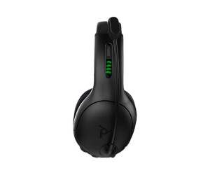 PDP LVL50 - headphones - headband - gaming - black - green - Binaural - rotary control