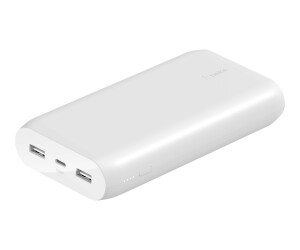 Belkin BOOST CHARGE - Powerbank - 20000 mAh - 3 Ausgabeanschlussstellen (USB, USB-C)