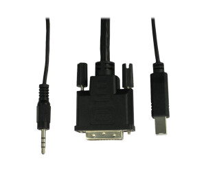 Inter-Tech Argus AS-9104DA - KVM-/Audio-Switch - 4 x KVM/Audio