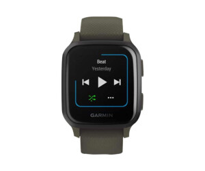 Garmin Venu Sq Music Edition - Moss - Sportuhr mit Band - Silikon - Moosgrün - Handgelenkgröße: 125-190 mm - Anzeige 3.31 cm (1.3")
