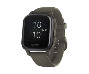 Garmin Venu Sq Music Edition - Moss - Sportuhr mit Band - Silikon - Moosgrün - Handgelenkgröße: 125-190 mm - Anzeige 3.31 cm (1.3")