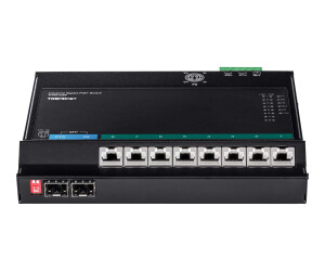 TRENDnet TI-PG102F - Industrial - Switch - 8 x 10/100/1000 (PoE+)