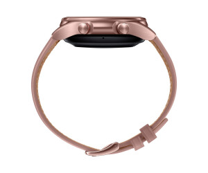 Samsung Galaxy Watch 3 - 41 mm - mystic bronze - intelligente Uhr mit Band - Leder - Anzeige 3.02 cm (1.2")