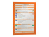 Durable DURAFRAME MAGNETIC - Dokumentenhalterung - für A4 - magnetisch - orange (Packung mit 5)