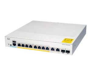 Cisco Catalyst 1000-8T-2G-L - Switch - managed - 8 x 10/100/1000 + 2 x Combo Gigabit SFP (Uplink)