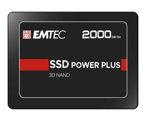 EMTEC X150 Power Plus - SSD - 2 TB - Intern - 2.5 "(6.4 cm)