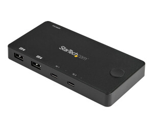 StarTech.com 2 Port USB C KVM Switch, 4K 60Hz HDMI,...