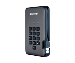 iStorage diskAshur PRO² - Festplatte - verschlüsselt - 1 TB - extern (tragbar)