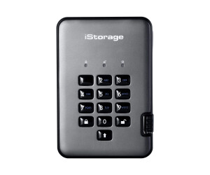 iStorage diskAshur PRO² - Festplatte - verschlüsselt - 2 TB - extern (tragbar)