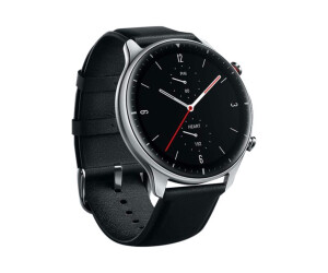 Amazfit GTR 2 - Classic - intelligente Uhr mit Riemen - Leder - Obsidian Black - Anzeige 3.5 cm (1.39")