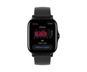 Amazfit GTS 2 - Midnight Black - intelligente Uhr mit Riemen - Silikon - Anzeige 4.2 cm (1.65")