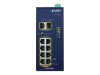 Planet IGS-1020PTF - Switch - unmanaged - 8 x 10/100/1000 (PoE+)