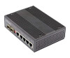 StarTech.com Industrial 6 Port Gigabit Ethernet Switch - 4 PoE RJ45 +2 SFP Slots 30W PoE+ 12-48VDC 10/100/1000 Power Over Ethernet LAN Switch -40°C bis 75°C Hutschienenmontage (IES1G52UP12V)
