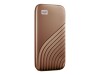 WD My Passport SSD WDBAGF0010BGD - SSD - verschlüsselt - 1 TB - extern (tragbar)