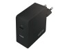 LogiLink USB-C 2-Port Wall Charger - Netzteil - 65 Watt - 3.25 A - 2 Ausgabeanschlussstellen (USB, 24 pin USB-C)