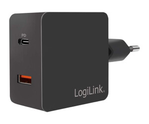 LogiLink USB wall charger - Netzteil - 18 Watt - 3 A - PD...