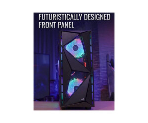 AEROCOOL ADVANCED TECHNOLOGIES AeroCool Glider - Tempered Glass Edition - Tower - ATX - Seitenteil mit Fenster (gehärtetes Glas)