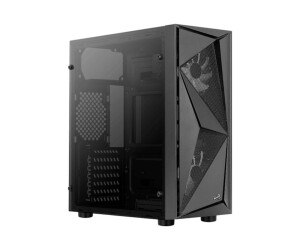 AEROCOOL ADVANCED TECHNOLOGIES AeroCool Glider - Tempered Glass Edition - Tower - ATX - Seitenteil mit Fenster (gehärtetes Glas)