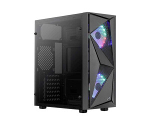 Aerocool Glider - Tempered Glass Edition - Tower - ATX - side part with window (hardened glass)