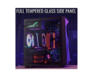 AEROCOOL ADVANCED TECHNOLOGIES AeroCool Glider - Tempered Glass Edition - Tower - ATX - Seitenteil mit Fenster (gehärtetes Glas)