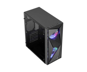 Aerocool Glider - Tempered Glass Edition - Tower - ATX - side part with window (hardened glass)