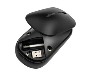 Kensington Suretrack Dual Wireless Mouse - Mouse - Visually - 4 keys - Wireless - 2.4 GHz, Bluetooth 3.0, Bluetooth 5.0 LE - Wireless recipient (USB)