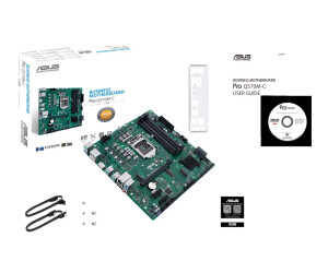 ASUS Pro Q570M-C/CSM - Motherboard - micro ATX - LGA1200-Sockel - Q570 Chipsatz - USB 3.2 Gen 2, USB-C Gen1, USB 3.2 Gen 1 - Gigabit LAN - Onboard-Grafik (CPU erforderlich)