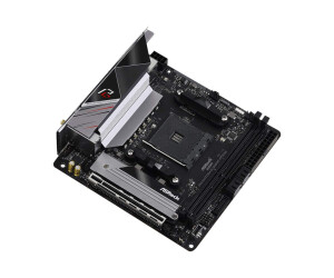 ASRock B550 Phantom Gaming-ITX/ax - Motherboard - Mini-ITX - Socket AM4 - AMD B550 Chipsatz - USB-C Gen2, USB 3.2 Gen 1, USB 3.2 Gen 2 - 2.5 Gigabit LAN, Wi-Fi, Bluetooth - Onboard-Grafik (CPU erforderlich)