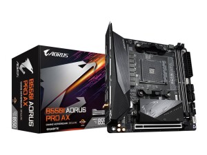 Gigabyte B550I AORUS PRO AX - 1.0 - Motherboard - Mini-ITX - Socket AM4 - AMD B550 Chipsatz - USB-C Gen2, USB 3.2 Gen 1, USB 3.2 Gen 2 - 2.5 Gigabit LAN, Bluetooth, Wi-Fi - Onboard-Grafik (CPU erforderlich)