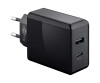 Wentronic goobay - Netzteil - 25 Watt - PD, QC 3.0 - 2 Ausgabeanschlussstellen (USB, USB-C)