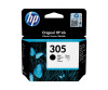 HP 305 - 2 ml - black - original - ink cartridge