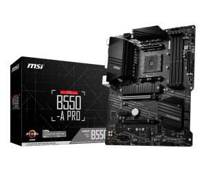 MSI B550 -A Pro - Motherboard - ATX - Socket AM4 - AMD B550 Chipset - USB -C Gen1, USB 3.2 Gen 1, USB 3.2 Gen 2 - Gigabit LAN - Onboard Grafik (CPU required)