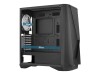 AEROCOOL ADVANCED TECHNOLOGIES AeroCool Visor - Mid tower - E-ATX - Seitenteil mit Fenster (gehärtetes Glas)