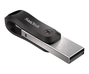 Sandisk IXPAND GO - USB flash drive - 64 GB - USB 3.0 / Lightning - for Apple iPad / iPhone (Lightning)