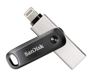 SanDisk iXpand Go - USB-Flash-Laufwerk - 64 GB - USB 3.0 / Lightning - für Apple iPad/iPhone (Lightning)