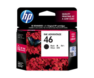 HP 46 - 26 ml - black - original - Ink Advantage