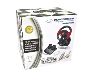 Esperanza steering wheel and pedal set- wired