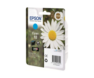Epson 18 - Cyan - original - ink cartridge - for Expression Home XP -212