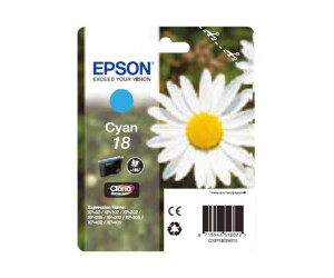 Epson 18 - Cyan - original - ink cartridge - for Expression Home XP -212