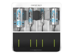 Ansmann Comfort Multi - 1,5 Std. USB-Batterieladegerät - (für AA, AAA, C, D, 9V)