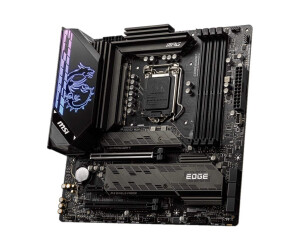 MSI MPG Z590M GAMING EDGE WIFI - Motherboard - micro ATX - LGA1200-Sockel - Z590 Chipsatz - USB-C Gen2, USB 3.2 Gen 1, USB 3.2 Gen 2, USB-C Gen 2x2 - 2.5 Gigabit LAN, Wi-Fi, Bluetooth - Onboard-Grafik (CPU erforderlich)