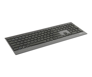 Hama Rapoo E9500M - keyboard - wireless - 2.4 GHz, Bluetooth 4.0, Bluetooth 3.0