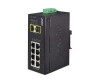 Planet IGS-1020TF - Switch - unmanaged - 8 x 10/100/1000 + 2 x Gigabit SFP