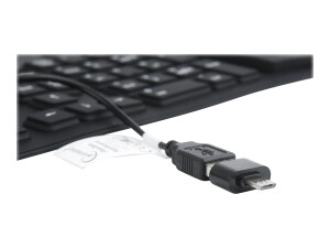Gembird KB-109F-B - Tastatur - PS/2, USB - USA
