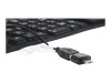 Gembird KB-109F-B - Tastatur - PS/2, USB - USA