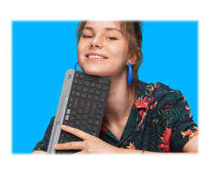 Logitech Slim Multi-Device K580 - Tastatur - Bluetooth, 2.4 GHz