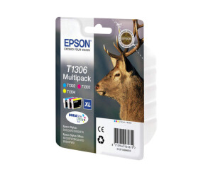 Epson T1306 Multipack - 10.1 ml - Gelb, Cyan, Magenta